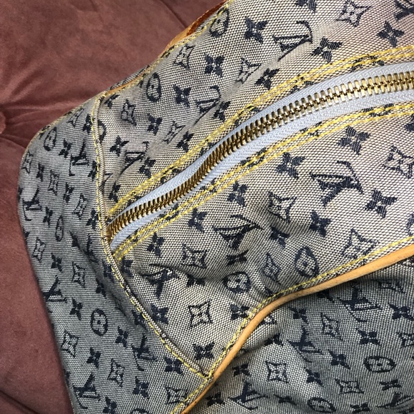 Vintage Denim Louis Vuitton Satchel - Picture 8 of 17